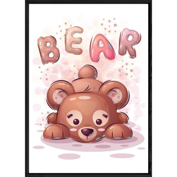 Tableau animal ourson – 23x32 4240x