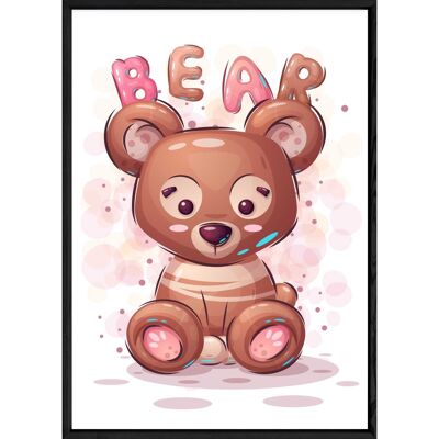 Cuadro animal oso – 23x32 4561