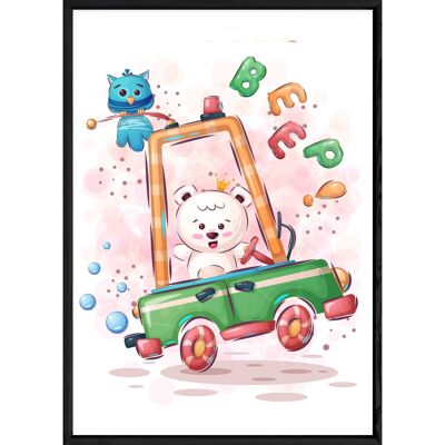 Cuadro animal oso – 23x32 4780