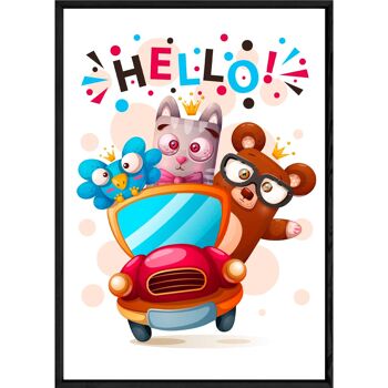 Tableau animal ourson – 23x32 3791