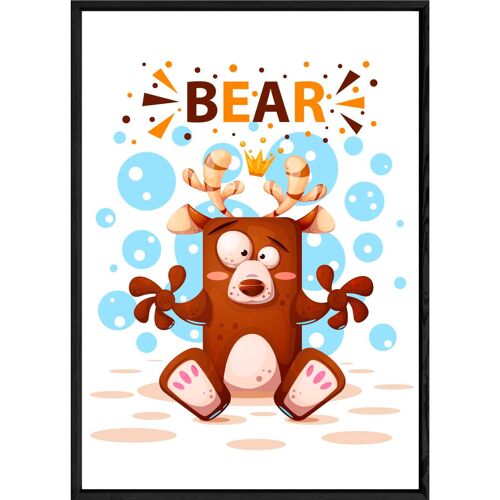 Tableau animal ourson – 23x32 3784