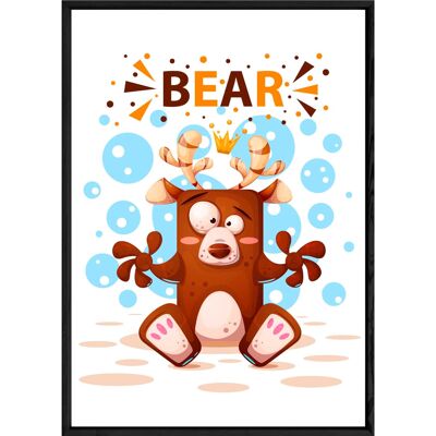 Tableau animal ourson – 23x32 3784