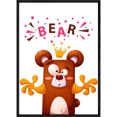 Cuadro animal oso – 23x32 3734
