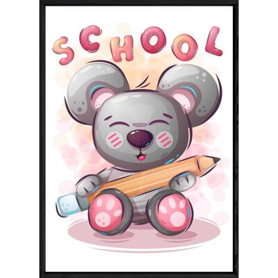 Cuadro animal oso – 23x32 4340