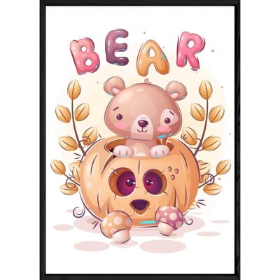 Cuadro animal oso – 23x32 4801