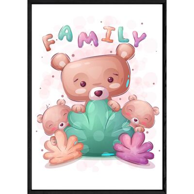 Tableau animal ourson – 23x32 4954