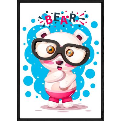 Cuadro animal oso – 23×32 4151