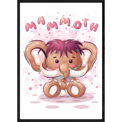 Tableau animal mammouth – 23x32 4282