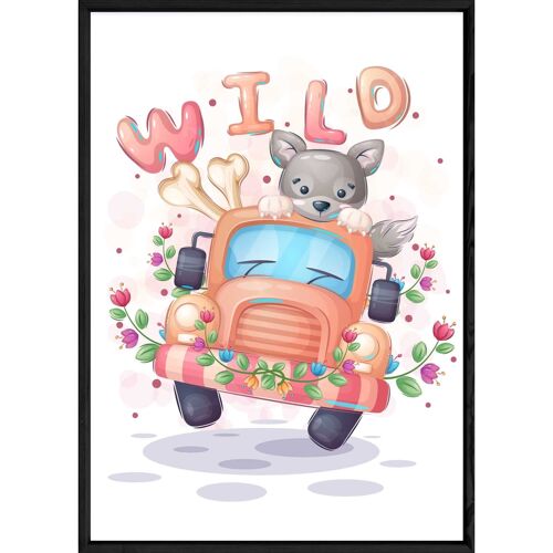 Tableau animal loup – 23x32 4630