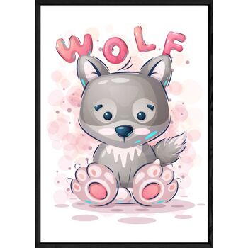 Tableau animal loup – 23x32 4744