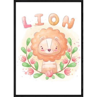 Animal painting lion – 23x32 4793
