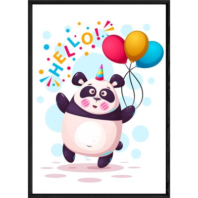 Tierische Panda-Malerei – 23x32 4089