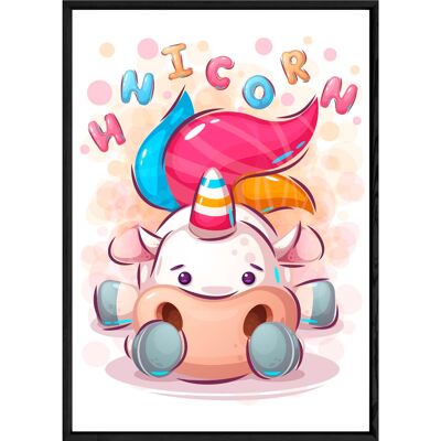 Tableau animal licorne – 23x32 4166