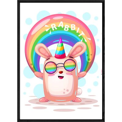 Tableau animal lapin – 23x32 4139