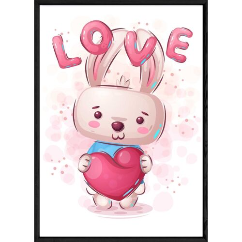 Tableau animal lapin – 23x32 4485