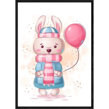 Tableau animal lapin – 23x32 4597