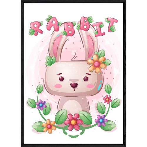 Tableau animal lapin – 23x32 4572