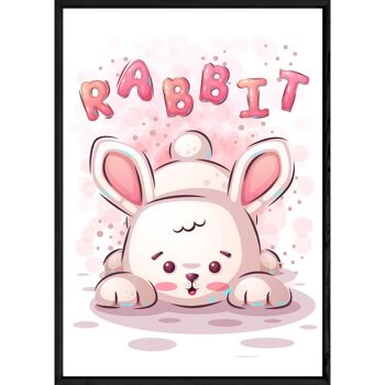 Tableau animal lapin – 23x32 4586