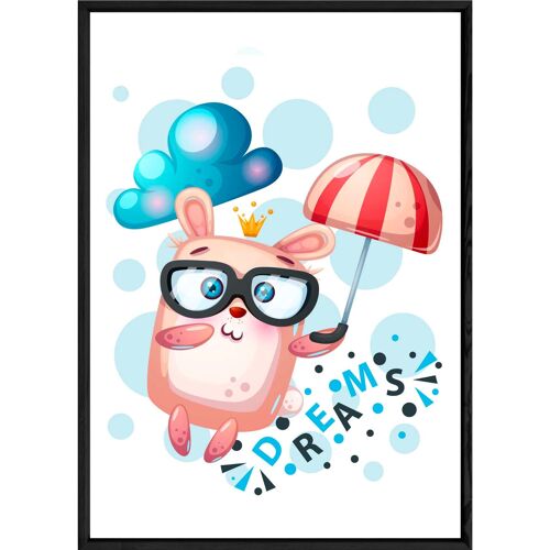 Tableau animal lapin – 23x32 4067