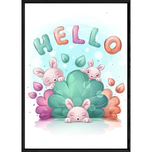 Tableau animal lapin – 23x32 4507