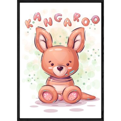 Känguru-Tiermalerei – 23x32 4530