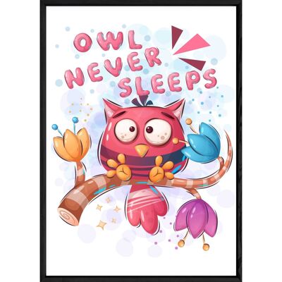 Animal painting owls – 23x32 4607