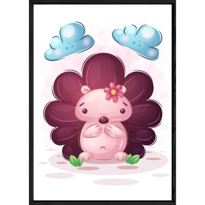 Hedgehog animal painting – 23x32 4955