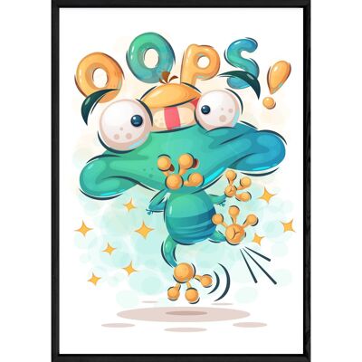 Tableau animal grenouille – 23x32 4438