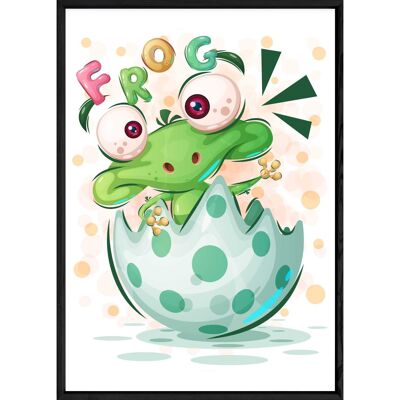 Animal painting frog – 23x32 4815