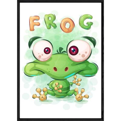 Tableau animal grenouille – 23x32 4428