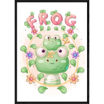 Tableau animal grenouille – 23x32 4624