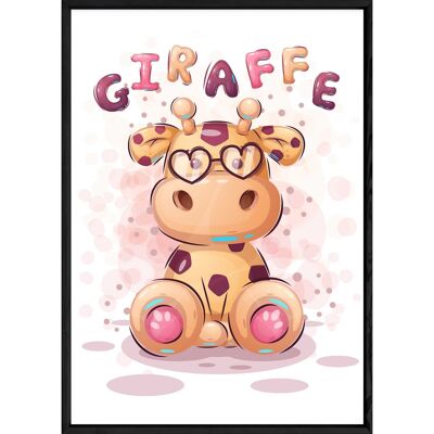 Pittura animale giraffa – 23x32 4231