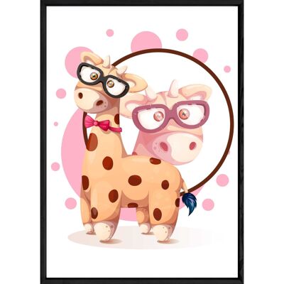 Giraffe animal painting – 23x32 3703