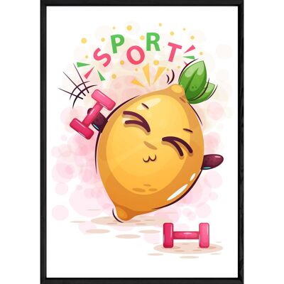 Cuadro de frutas de limón – 23x32 758245