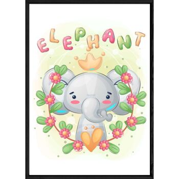 Tableau animal éléphant – 23x32 4505
