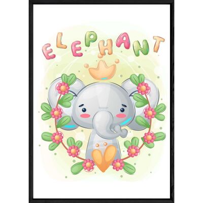 Elephant animal painting – 23x32 4505