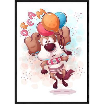 Tableau animal chien – 23x32 4575