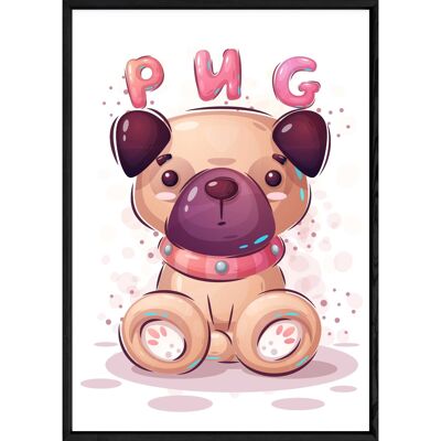 Tableau animal chien – 23x32 4457