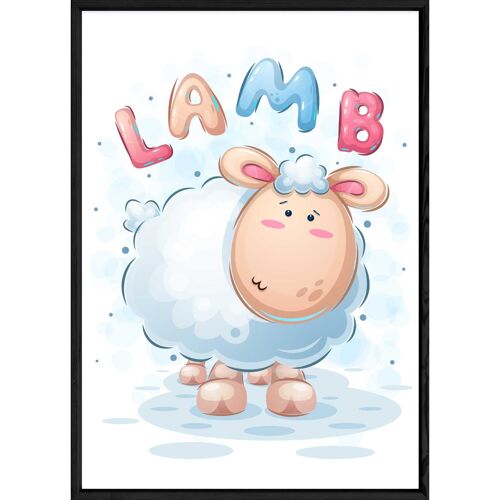 Tableau animal mouton – 23x32 4747