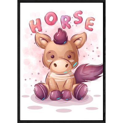 Animale dipinto cavallo – 23x32 4678