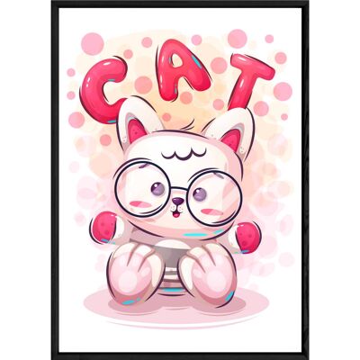 Cuadro animal gato – 23x32 4141