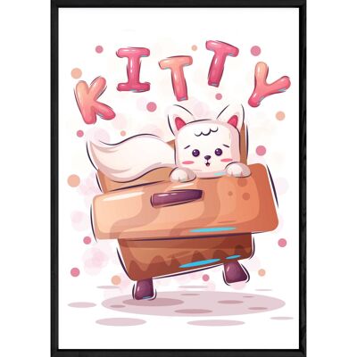 Cat animal painting – 23x32 4442