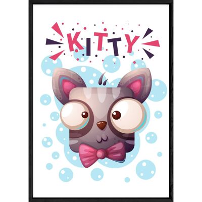 Gatto animale dipinto – 23x32 3787