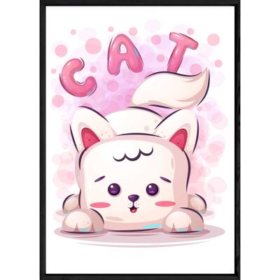 Cuadro animal gato – 23x32 4237