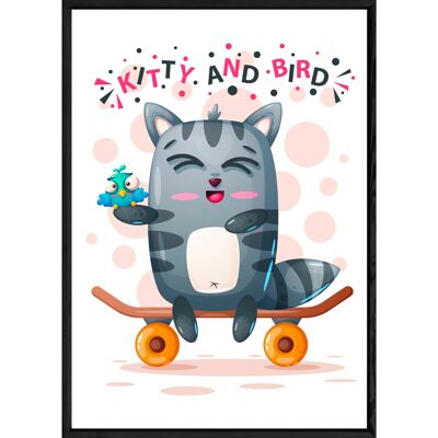 Cuadro animal gato – 23x32 4106