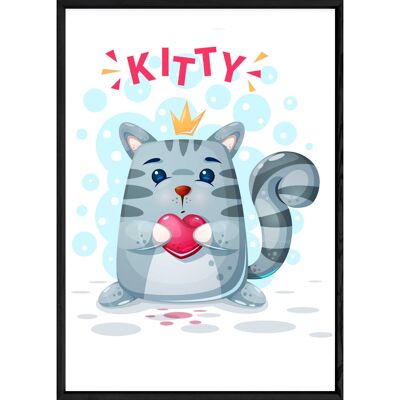 Cat animal painting – 23x32 3598