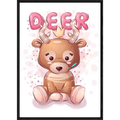 Deer animal painting – 23x32 4465