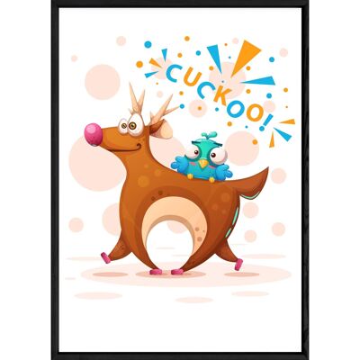 Cuadro animal ciervo – 23x32 3795