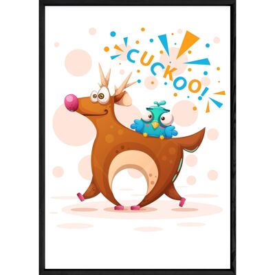 Tableau animal cerf – 23x32 3795