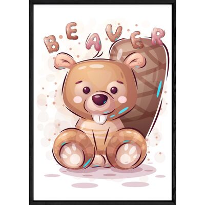 Beaver Animal Painting – 23x32 4707